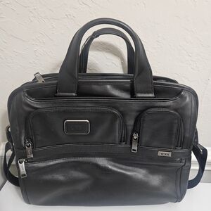 TUMI Alpha Expandable Organizer Laptop Brief - Black